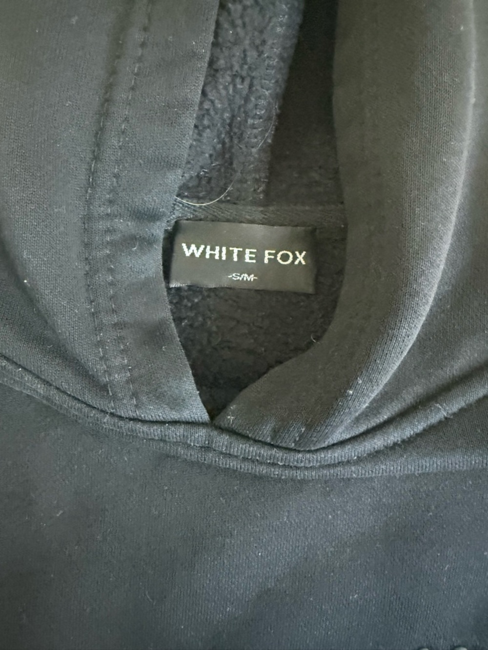 White Fox Boutique Black Hoodie Sweatshirt - Picture 2 of 3